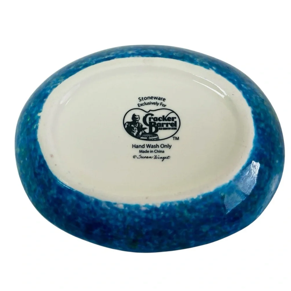 Cracker Barrel by Susan Winget Mermaid Ceramic Soap/Trinket Dish 5” x 4”